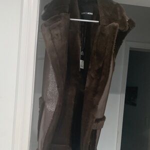 Fashion Nova Brown Faux Fur Teddy Coat